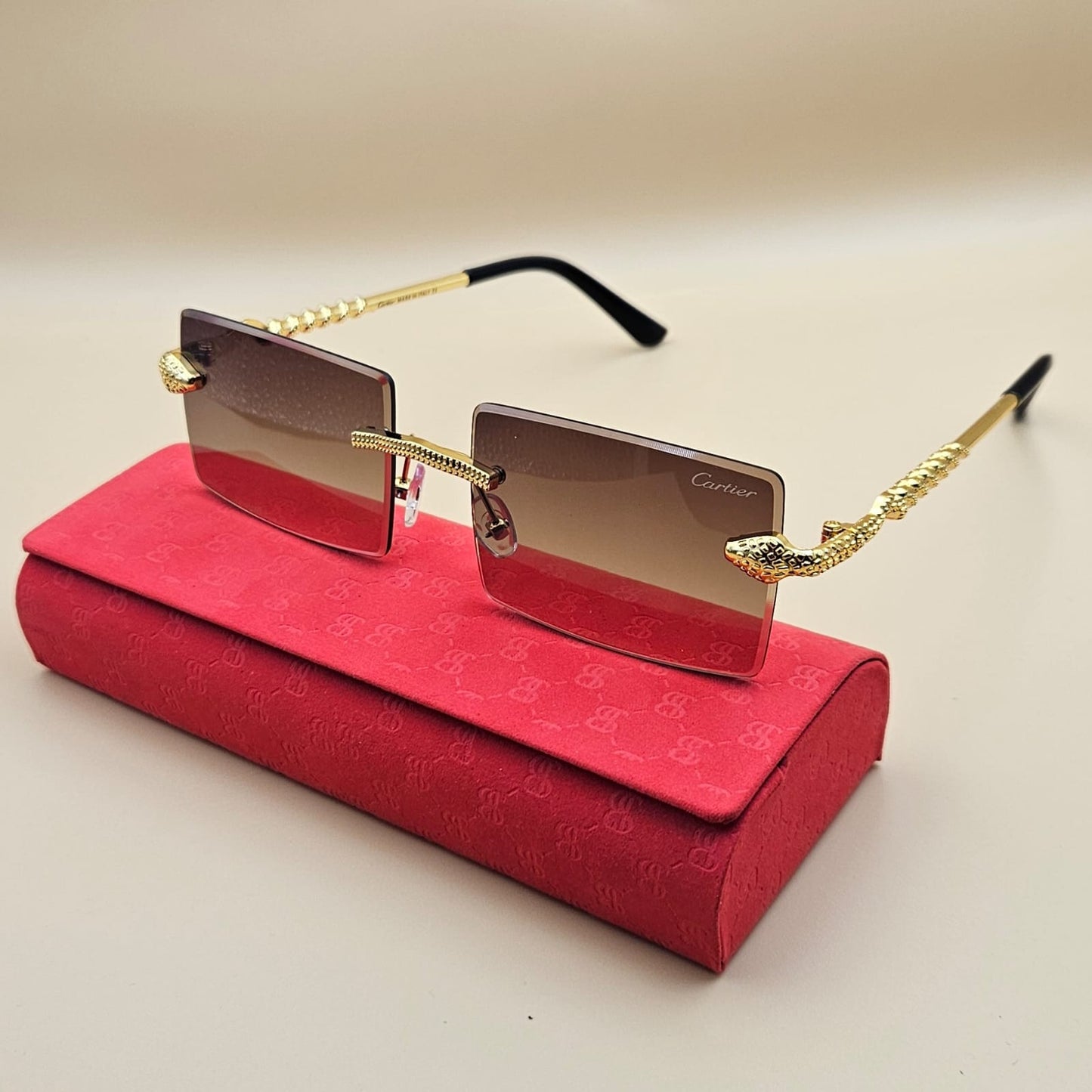 Lunettes de soleil : Cartier CR9088 Marron