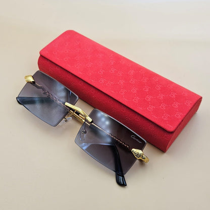 Lunettes de soleil : Cartier CR9088 Noir Dég